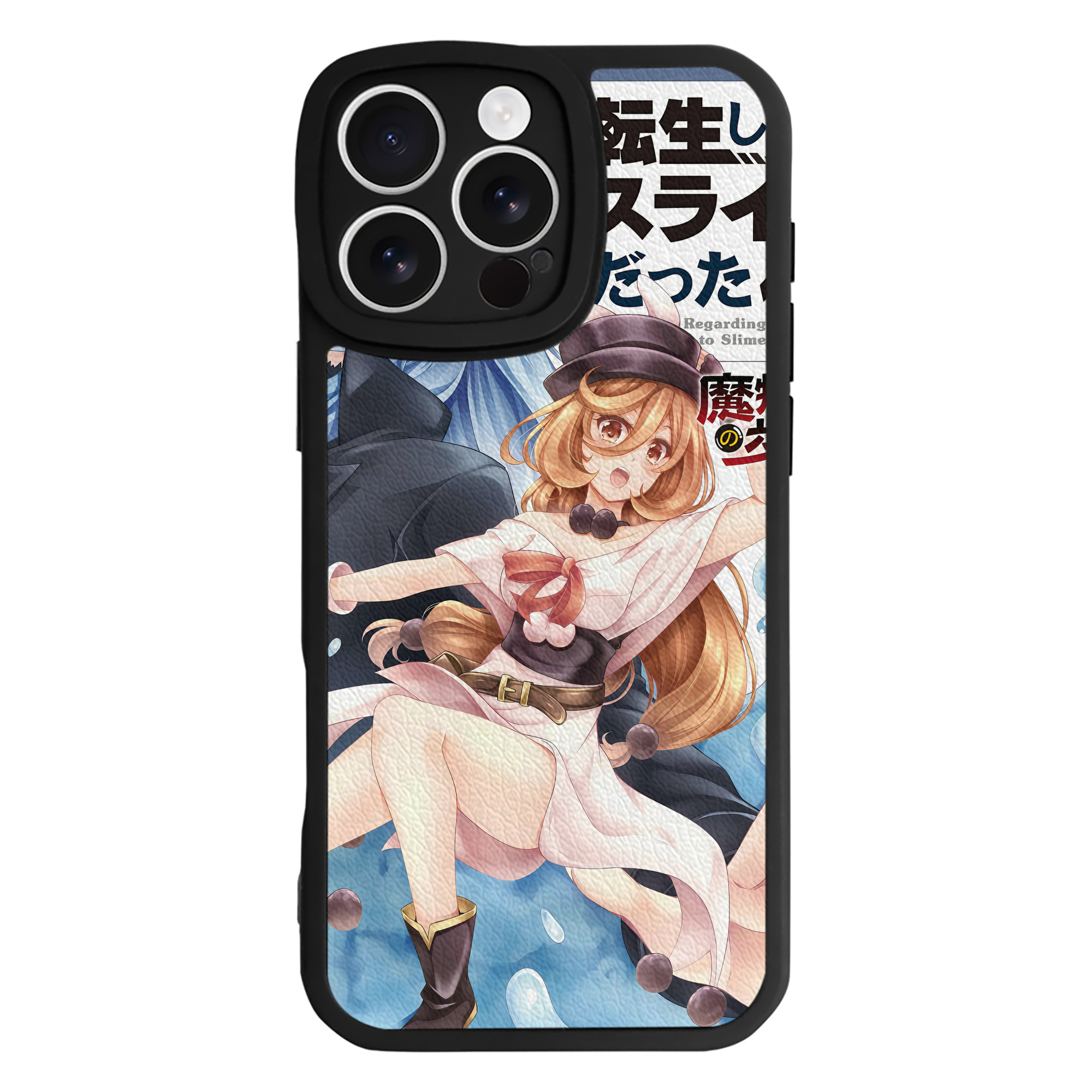 （画像用） 転スラ Regarding Reincarnated to Slime 【iPhone 16シリーズ対応】シリコンスマホケース（レザー調） 材質：シリコン